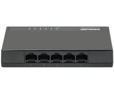 Šakotuvas Manhattan 5-Port Gigabit Ethernet jungiklis, darbalaukio dydis, plastikinis, IEEE 802.3az (Energy Efficient Ethernet), Juodas, 561747