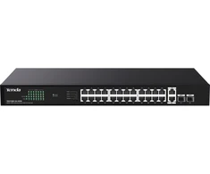 Šakotuvas Tenda TEG1128P-24-410W tinklo komutatorius nevaldomas gigabito eternetas (10/100/1000) su maitinimu per eternetą (PoE)