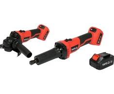 YATO SZLIFIERKI 18V Rinkinys 2vnt.. kampinis + tiesinis 1x4,0Ah