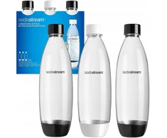 Virtuvės Įrankių Rinkinys - SodaStream PET Butelis Fuse 1L (3 Buteliai) Juodas