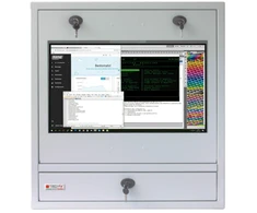 TECHLY PC LCD monitorius ir klaviatūros saugos spintelė 22 colių Pilkas