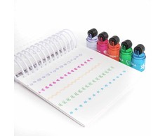 STAMP ROLLER KIDEA 5in1 antspaudai, spalvingi raštai užrašams