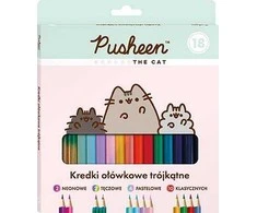 St-Majewski trikampiai pieštukai 18 spalvų Pusheen The Cat