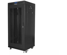 LANBERG laisvai pastatomas stelažas 19 colių spintelė 27U 600x600 tinklelio durys LCD plokščias paketas juodas
