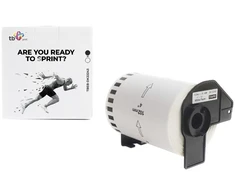 Tb Print TBEB-DK22243 Brother Juodas etiketės ant baltos spalvos 102x30,48 mm