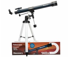 Teleskopas Teleskop Levenhuk Discovery Spark 709 EQ, su książką