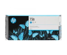 Hewlett Packard (HP) HP 738 (676M6A) Rašalinė kasetė, Žydra