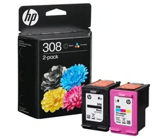 Hewlett Packard (HP) HP 308 Juodas/Tri-Color Ink Cartridge Combo 2 vnt.