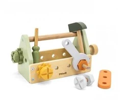 Viga Toys VIGA 44229 PolarB Toolbox medinis rinkinys