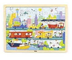 Viga Dėlionė 48 vnt. - Transporto priemonės