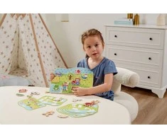 „Viga“ mediniai žibintų tarpininkai gyvūnai Montessori ūkyje