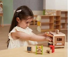 Viga Toys Viga Medinė Kavinės Automobilis su Priedais