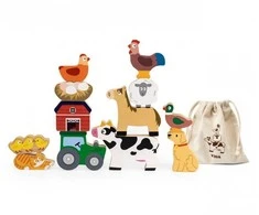 Viga Toys Viga Medinė Žaislai Stovintys Ūkiniai Gyvūnai