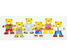 Viga Toys „Viga Wooden Puzzle“ edukacinis galvosūkis su meškiuku
