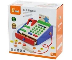 Medinių parduotuvių kasos su aksesuarais skaitytuvas „Viga Toys Montessori“