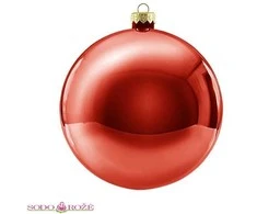 Kalėdinis PVC bumbulas (raudonas) 20cm