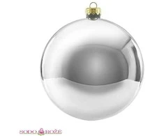 Kalėdinis PVC bumbulas (sidabrinis) 30cm