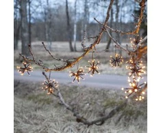 LED dekoratyvinė girlianda DEW DROP "GĖLYTĖS" šiltai balta