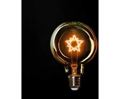LED Retro lemputė su žvaigžde E27 lizdui