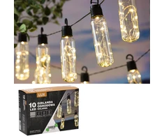 LED sodo lempučių girlianda 2+1.8m *3668