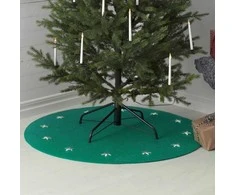 LED šviečiantis kilimėlis po eglute 100cm, žalias