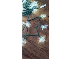 Polamp Kalėdinė eglutės girlianda "Snaigės" (šaltai baltos spalvos)