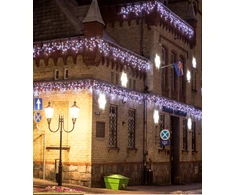 Polamp LED varveklių girlianda (5m) JUODU LAIDU, šaltai baltos spalvos
