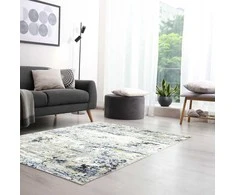 Carpetspers Trumpo Plauko Modernaus Stiliaus Kilimas Pilkas NAVY 160x230