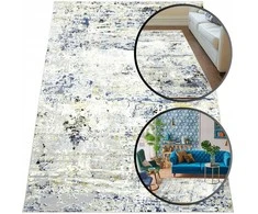Carpetspers Trumpo Plauko Modernaus Stiliaus Kilimas Pilkas NAVY 160x230