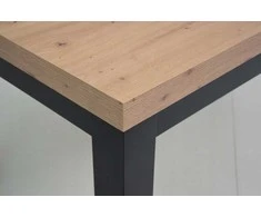 Didelis ištraukiamas stalas 100x200/300 ąžuolo spalvos svetainei/valgomajam