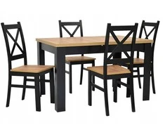 Ebes Furniture Modernus virtuvės komplektas, stalas ir 4 kėdės