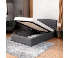 FDM Minkšta lova 90x200 su AMBER čiužinio rėmu
