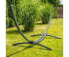 Go garden Metalinis hamako stovas 250 kg dvivietis plieno sodo stelažas reguliuojamas
