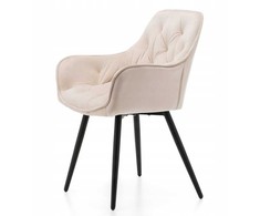 Home Design GLAMOUR GLAMOUR MINŠTA DAUGINĖ KĖDĖ, MODERNAUS VELIŪRAS, Smėlio spalvos