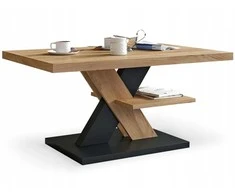 Ifuture Kavos Staliukas su lentyna CROSS MAT OAK CRAFT GOLDEN