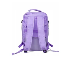 Kelioninė kuprinė lėktuvui 40x20x25 cm Consee – Ryanair, Wizz Air rankinis bagažas, violetinė
