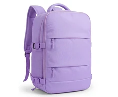 Kelioninė kuprinė lėktuvui 40x20x25 cm Consee – Ryanair, Wizz Air rankinis bagažas, violetinė