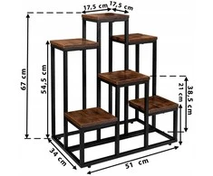 Poland Metalinis Stovas Augalams Rustic 67 cm