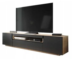 TV staliukas SFM Televizoriaus spintelė universali komoda pastatoma ir pakabinama 200x36,8x41,2 cm Odyn