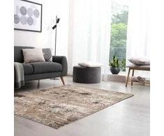 Toda Carpets Trumpo Plauko Modernaus Stiliaus Kilimas BEIGE CREAM 160x230