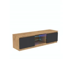 TV staliukas TV spintelė 120 cm – LanceLot ąžuolas / juoda