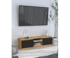 TV staliukas TV spintelė 120 cm – LanceLot ąžuolas / juoda