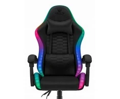 Žaidimų kėdė, biuro pasukama kėdė Hell's Chair HC-1000 juoda LED RGB