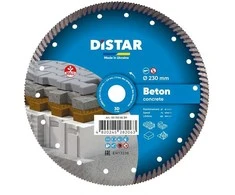 230 x 22,23 mm DISTAR TURBO BETON Deimantinis diskas armuotam betonui, betonui, plytoms, trinkelėms, klinkeriui pjauti