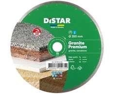 350 mm Deimantinis pjovimo diskas granitui DISTAR GRANITE PREMIUM 7D, Jungties skersmuo: 32 mm