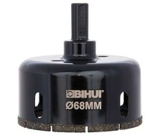 68mm Deimantinė gręžimo karūna plytelėms BIHUI GRES šešiakampis