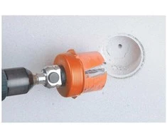 Grąžtas 68MM GRĘŽIMO KARŪNA su briaunos gilintuvu, TCT kietmetalio dantukais, One click adaperis, MANDREX