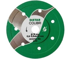 76 mm x 10 mm deimantinis diskas plytelėms Colibri, Distar