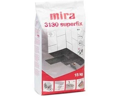 Balti labai elastingi plytelių klijai Mira 3130 Superfix (C2TE S2) 15 kg