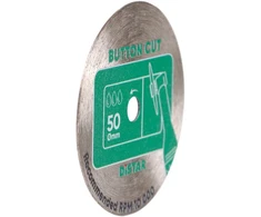 Deimantinis diskas graveriui, plytelėms pjauti, 50x0,8x5,8 mm, ButtonCut, Distar